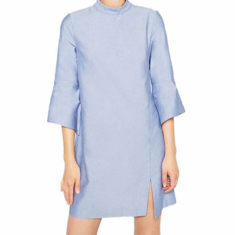 NEW zara flute sleeve dress